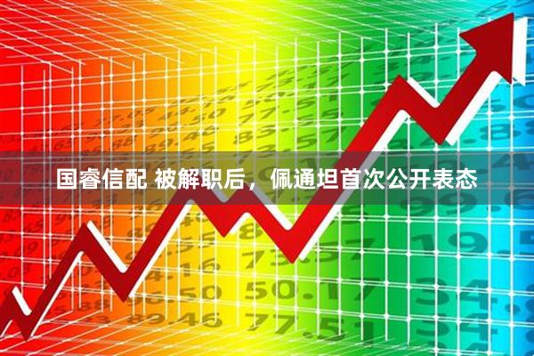 国睿信配 被解职后，佩通坦首次公开表态