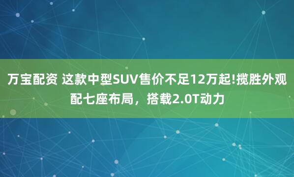 万宝配资 这款中型SUV售价不足12万起!揽胜外观配七座布局，搭载2.0T动力