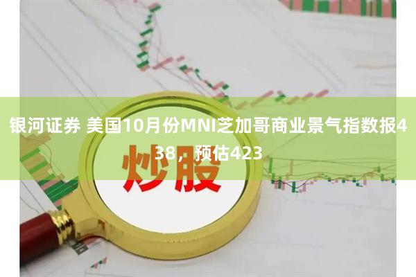 银河证券 美国10月份MNI芝加哥商业景气指数报438，预估423